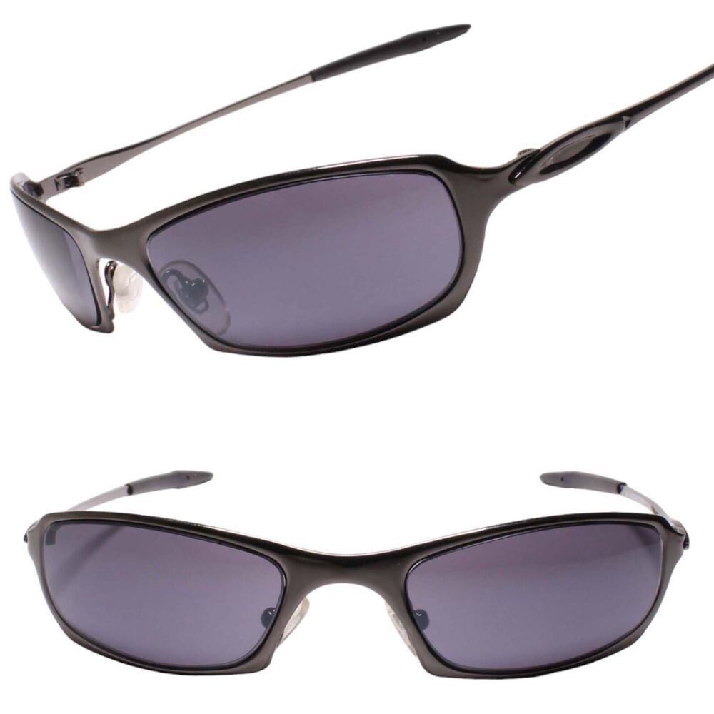Wrap Activewear Gunmetal Sports Sunglasses Sleek Slim Narrow Rectangular Lenses